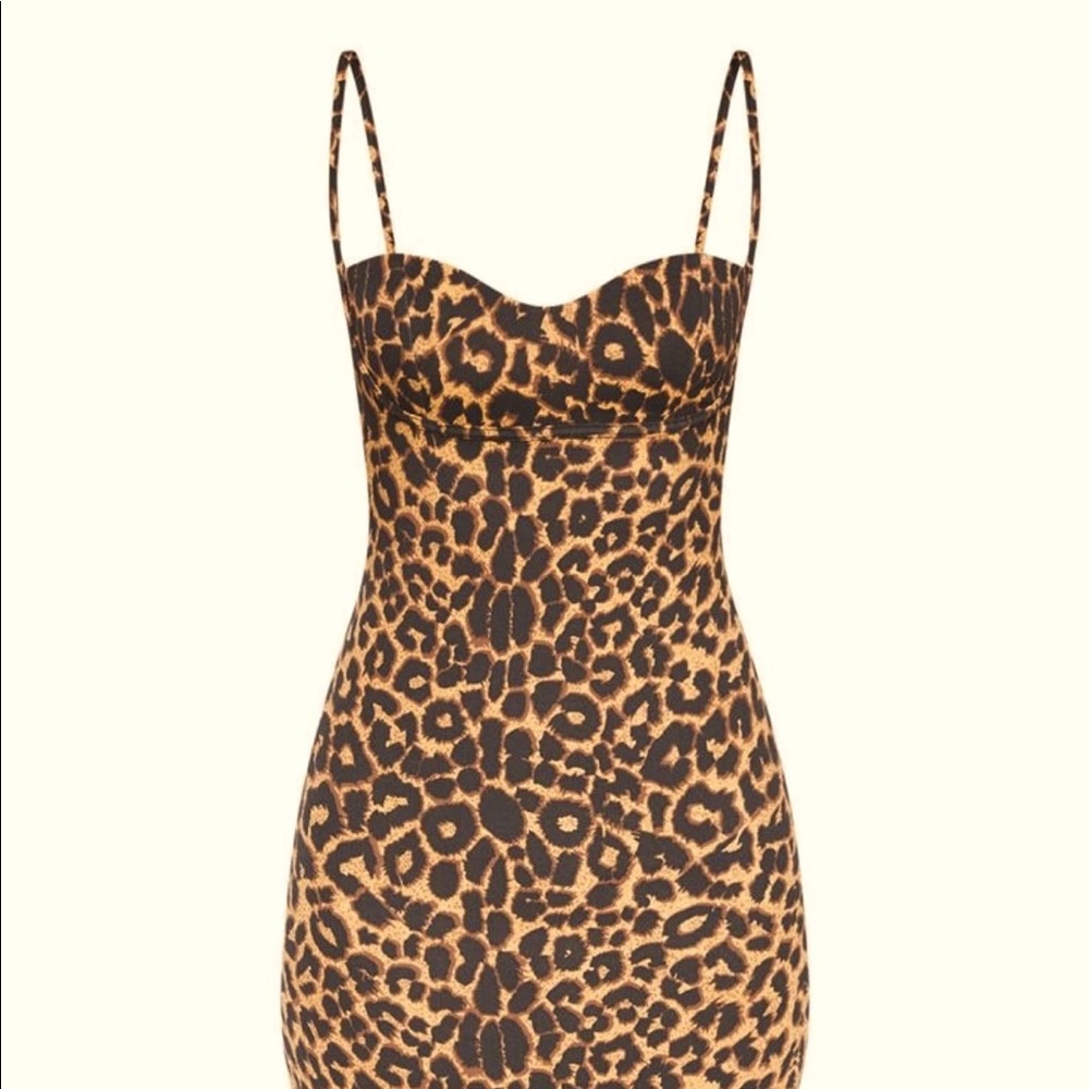 Lepoard pencil dress -NWT